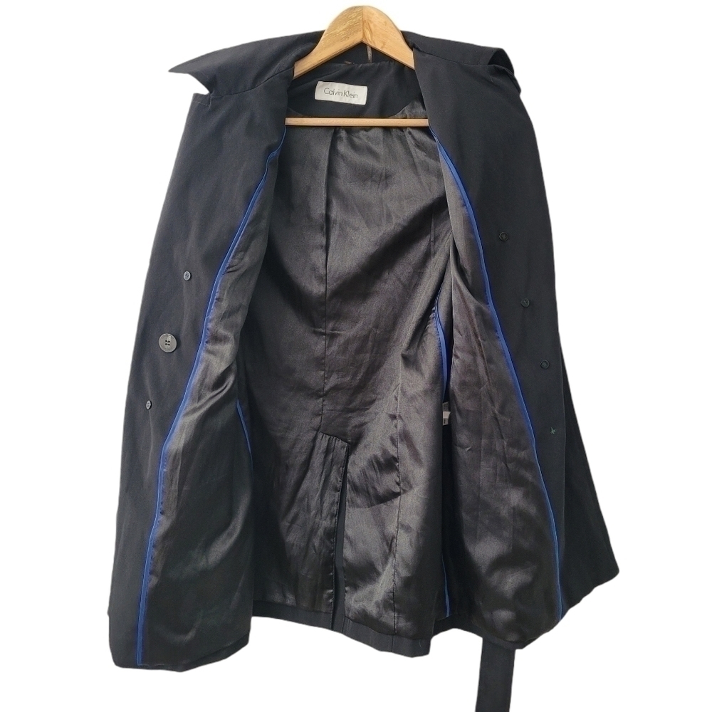 double Breasted Tie Waist Trench Coat Size XS | S - Picture 6 of 12